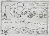 CORONELLI, VINCENZO MARIA: MAP OF THE CANAL BETWEEN KORČULA AND PELJEŠAC